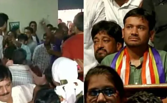 Slipper hurled at Kanhaiya Kumar in Nagpur, car attacked