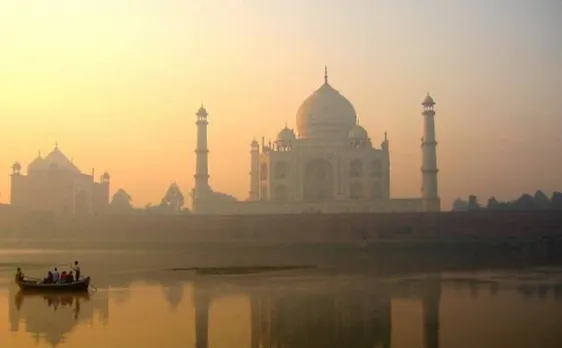 Yamuna's bug eating it up Taj Mahal!