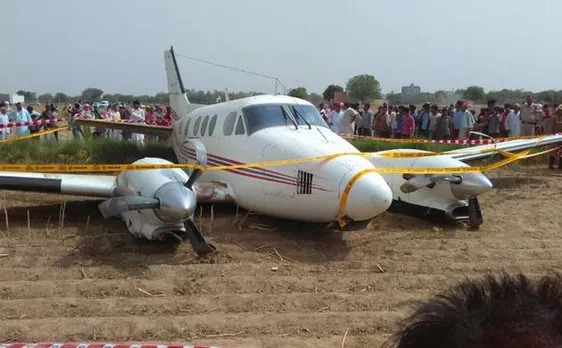Air Ambulance crash lands in Delhi's Najafgarh after engine failure, all 7 on board safe