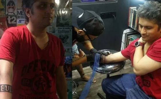 Mohit Suri gets daughter's name inked