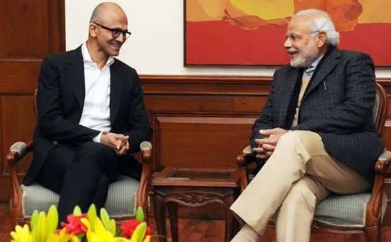 Microsoft chief Satya Nadella meets PM Narendra Modi