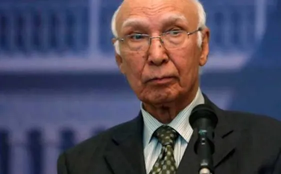 India never opened a window of opportunity with Pakistan: Sartaj Aziz