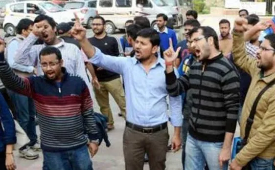 JNU students protest outside HRD ministry, 36 detained