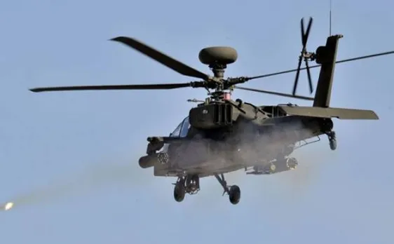 US Apache helicopters strike IS for first time in Iraq