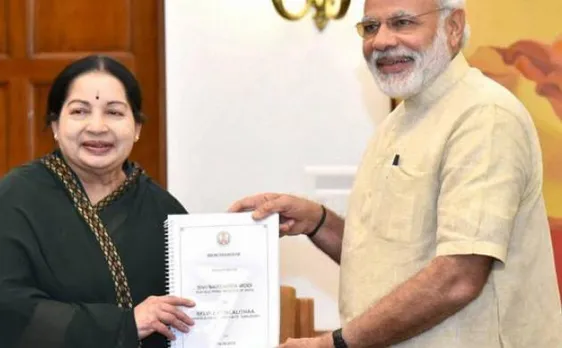 Jaya meets PM Modi, says GST impacts fiscal autonomy of states like Tamil Nadu