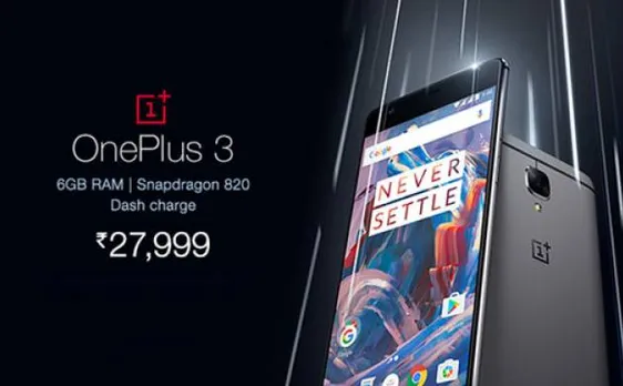 OnePlus launches OnePlus 3 with 6GB RAM for Rs 27,999