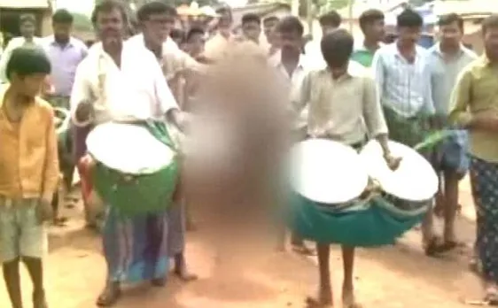 Bizarre ritual: Boy paraded naked to please rain god in drought-hit Karnataka village