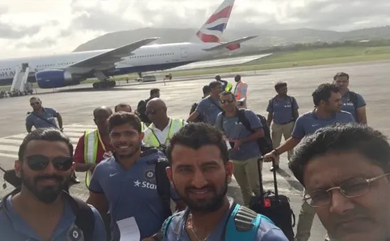 Team India reaches West Indies to play four-Test series