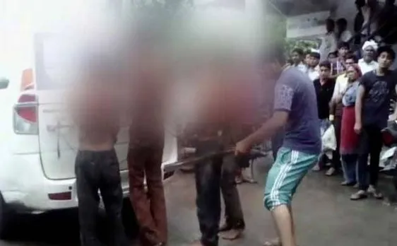 Dalit men stripped, beaten up in Gujarat for skinning dead cow; 3 arrested