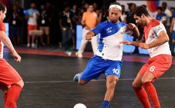 Gigg's team wins, Ronaldinho in losing side in Premier Futsal