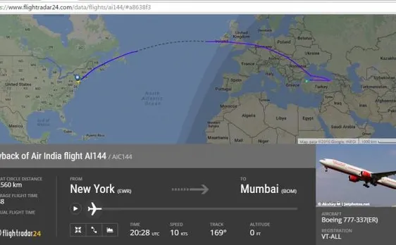 New York-Mumbai Air India flight No. AI 144 diverted to Istanbul due to technical snag