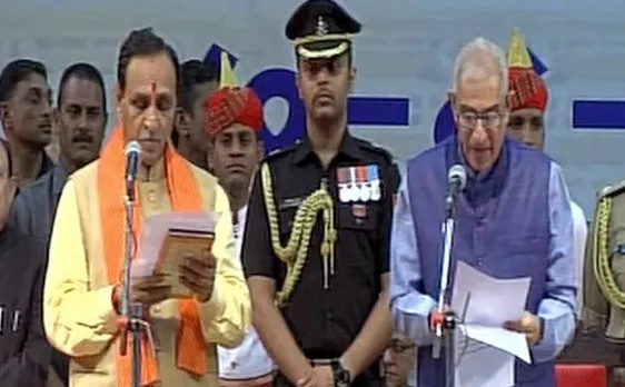 Vijay Rupani sworn in as Gujarat CM, Nitin Patel takes Deputy CM post
