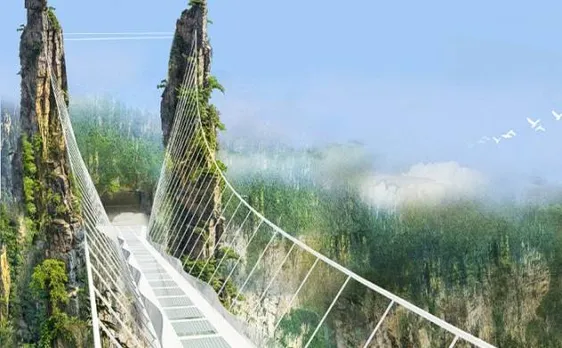 China opens longest glass bottom bridge in world