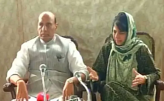 Rajnath says rest of India's future is incomplete without Kashmir; Mehbooba says some elements want our children in J-K to suffer