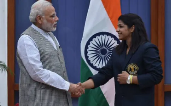 Hope you won't hit me: PM Modi to wrestler Sakshi Malik