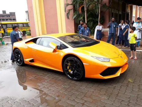 BJP MLA Narendra Mehta gifts wife Rs. 5.5 crore Lamborghini on her birthday, she rams it into an auto