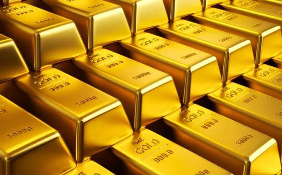 Gold prices fall off 30-month high on low demand, weak global cues