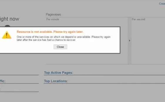 Google Analytics Real-Time view is down from Wednesday world-wide