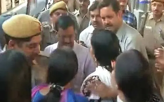 Watch Video: Kejriwal faces protest at Ludhiana railway station, black flags waved with 'go back' slogan