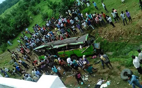 20 killed, 30 injured as bus falls off bridge in Angul district in Odisha