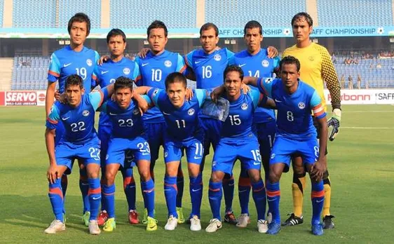 Indian football team moves up by four places in FIFA rankings