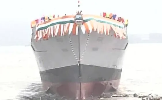 Watch video: India launches Navy's most advanced destroyer Mormugao