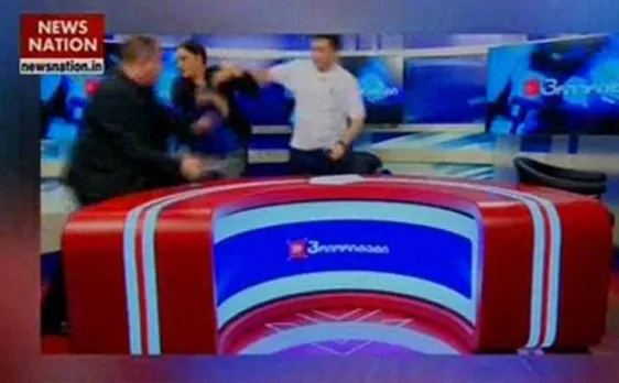 Watch video: Brawl between two politicians during live TV debate in Georgia