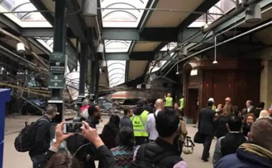 Three reported dead, 100 hurt in train crash at Hoboken, New Jersey