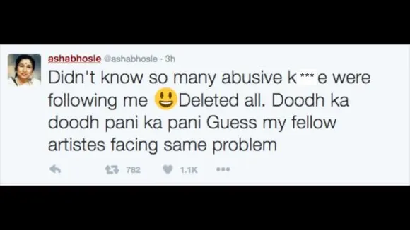 Anyone can be abusive: Asha Bhosleâ€™s tweet triggers controversy on social media
