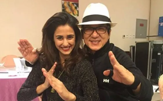Disha Patni in awe of Jackie Chan, teaches him dance steps