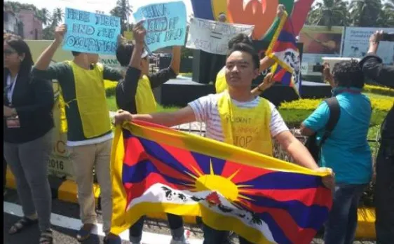 Watch: Tibetans protest in Margao against China's illegal occupation of Tibet 