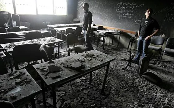 School set to flames in Kashmir, students' future in jeopardy