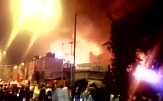 Watch: Massive fire breaks out in slums near Sadar Bazar area of Delhi