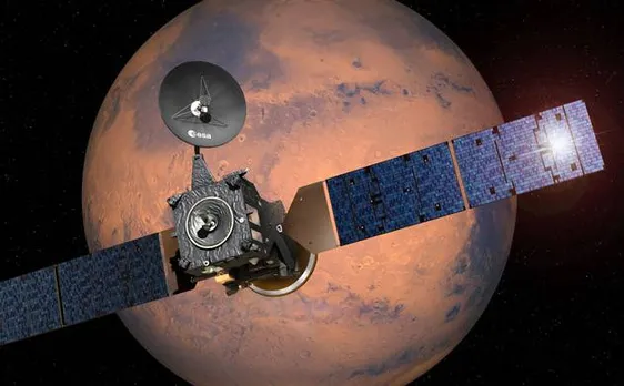 European Space Agency's Trace Gas Orbiter relays data from NASA's Opportunity and Curiosity rovers on Mars