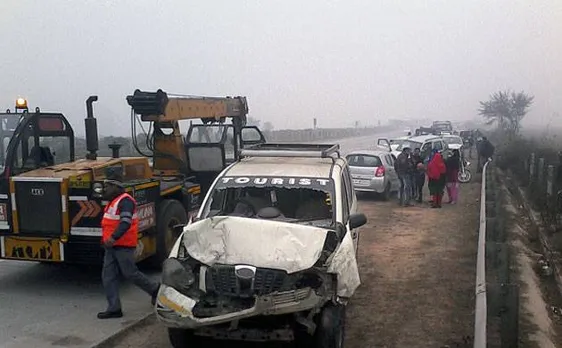 Fog: Three persons killed, more than six injured in separate accidents on Yamuna Expressway