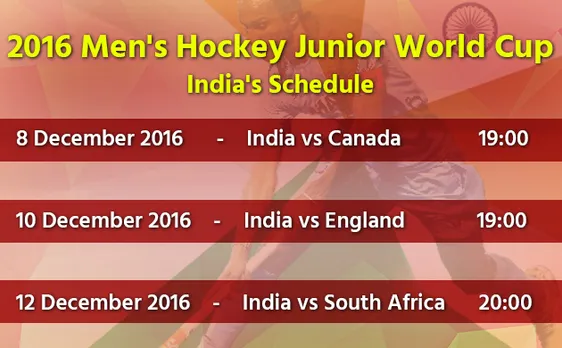 2016 Men's Hockey Junior World Cup: India to open campaign against Canada