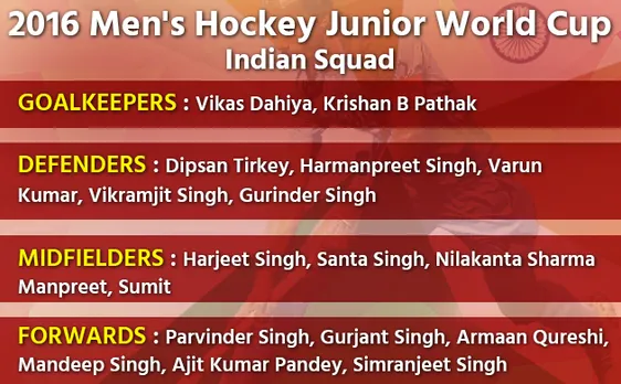 2016 Men's Junior Hockey World Cup: Know about young turks leading India's charge 
