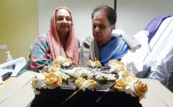 Dilip Kumar cuts cake in hospital, thanks fans for wishes 