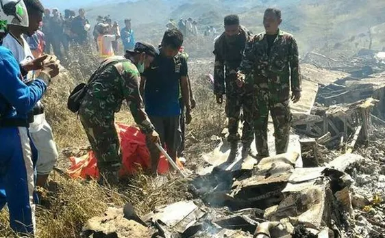 Indonesian military plane Hercules C-130 crashes in Papua, 13 dead