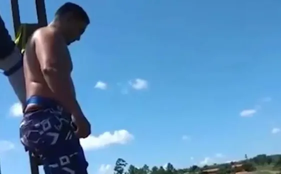 Watch Video | Bungee jump goes wrong, man's head smashed