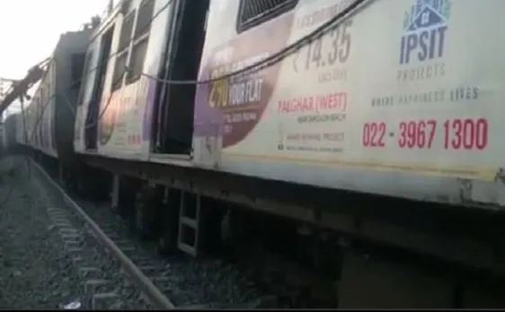 Video | 5 coaches of Kurla-Ambernath local derail in Mumbai; train services affected