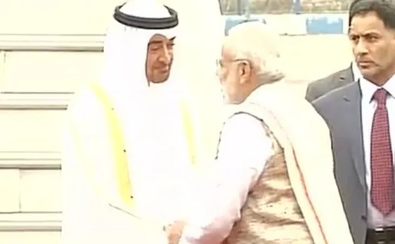 Special gesture: UAE Crown Prince received by PM Modi at airport, to be chief guest at Republic Day parade