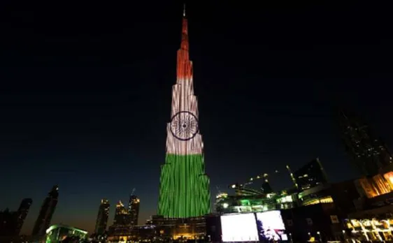 68th Republic Day: Dubai's iconic Burj Khalifa glows with Indian National flag colours 