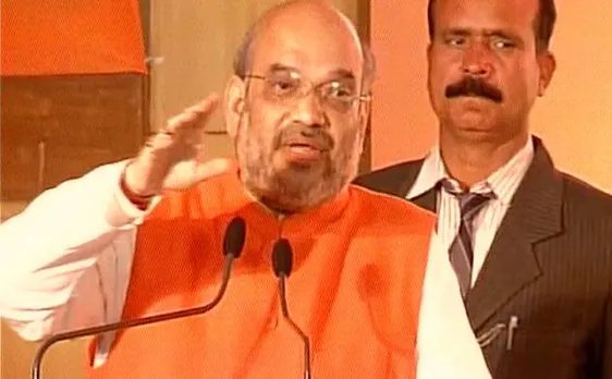 Video | UP polls: Amit Shah releases BJP manifesto says will build Ram temple under constitutional measures