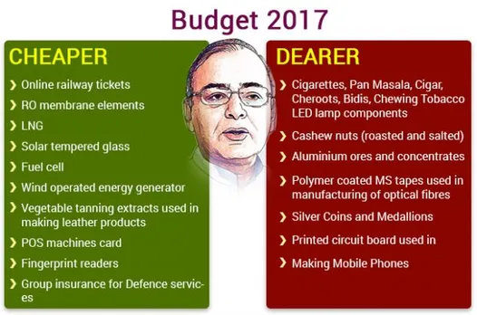 Budget 2017: A quick glance at what's cheaper, what's costlier