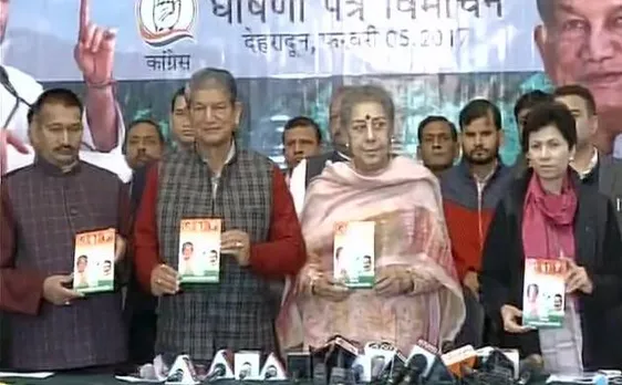 Uttarakhand polls: Congress releases manifesto in presence of CM Harish Rawat  