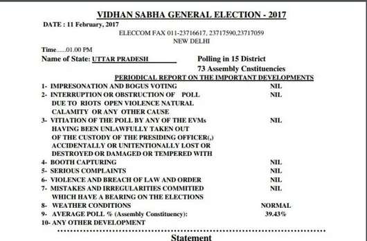 UP Elections 2017: 63 per cent voting recorded in Phase 1; 13 cases of paid news identified, says EC