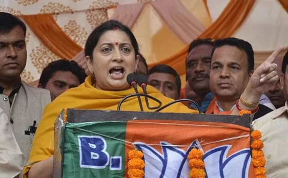 Union Minister Smriti Irani describes Samajwadi Party as â€˜protector of rapistsâ€™