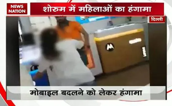 Video: Delhi woman with daughters vandalise mobile shop over alleged technical issue in phone 