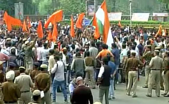 Ramjas row: ABVP takes out 'Save DU' march in North campus; heavy security deployed